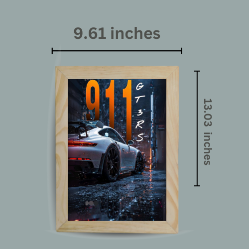 Porsche 911 GT3 RS - Framed Supercar Art