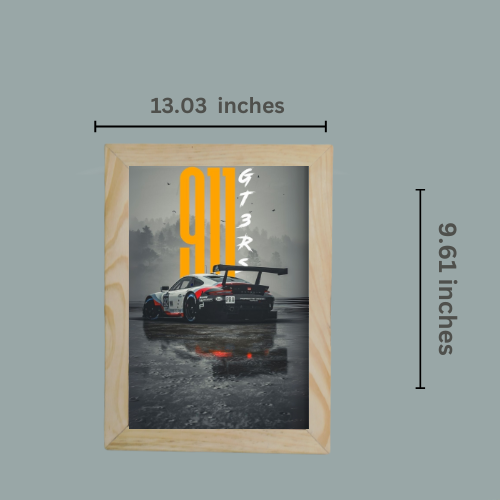 GT3 RS Legend - Framed Race Track Art Print