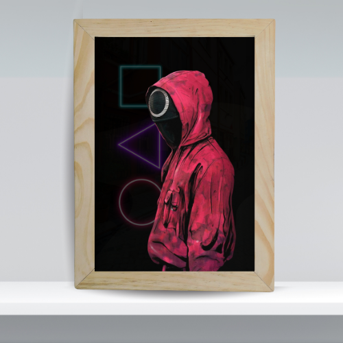 The Front Man's Guard - Framed Squid Game Art Print