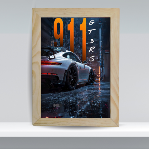 Porsche 911 GT3 RS - Framed Supercar Art