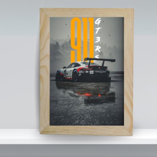 GT3 RS Legend - Framed Race Track Art Print
