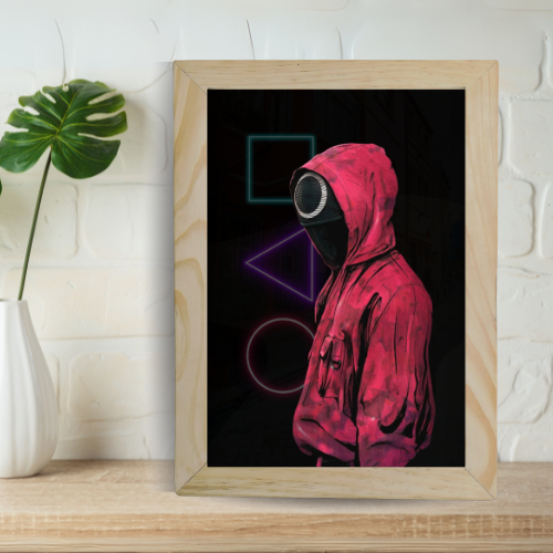 The Front Man's Guard - Framed Squid Game Art Print