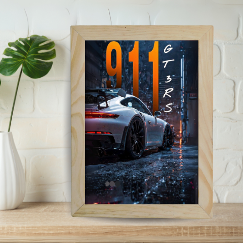 Porsche 911 GT3 RS - Framed Supercar Art