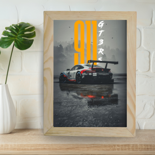 GT3 RS Legend - Framed Race Track Art Print