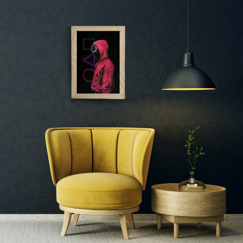 The Front Man's Guard - Framed Squid Game Art Print